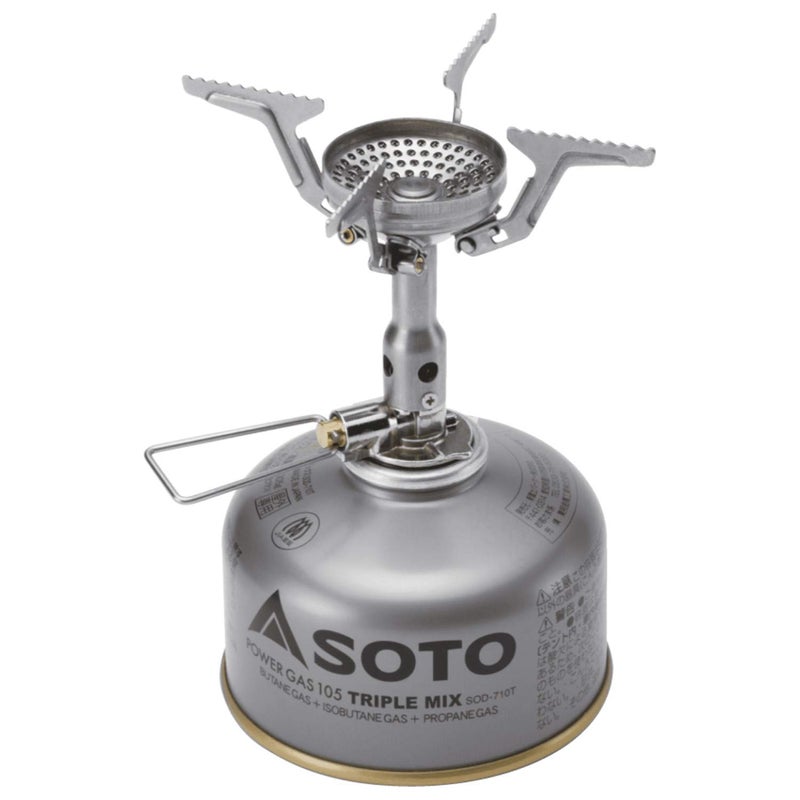 SOTO Amicus Stove with or without Igniter Camping Stove - Superior Under Windy Conditions, Shock Resistant, and Low-cost With High-end Performance Stove. Shipped Empty.